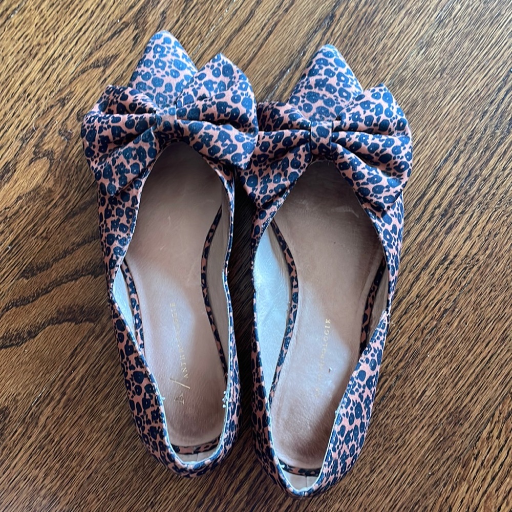 Anthropologie Cheetah Print Flats